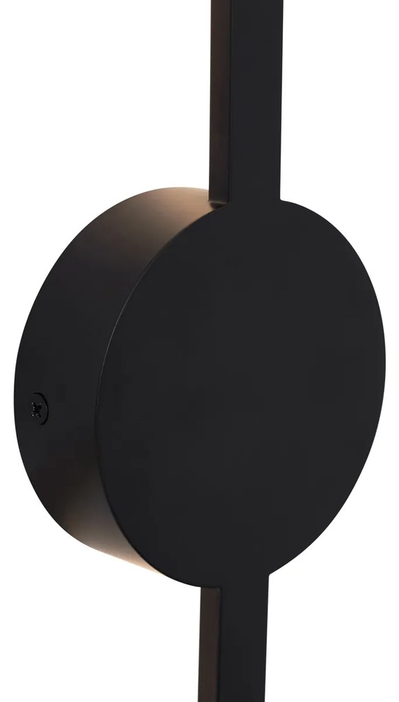 Модерна стенна лампа черна 60 см вкл. LED - Clockwise