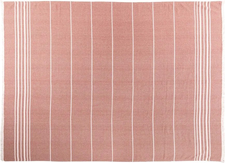 Теракотено памучно одеяло 150x200 cm Solene – Tiseco Home Studio