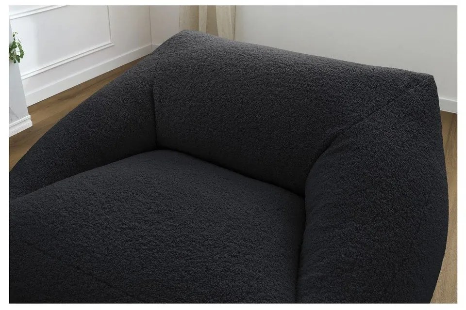 Черен пуф Lilibet – Bobochic Paris