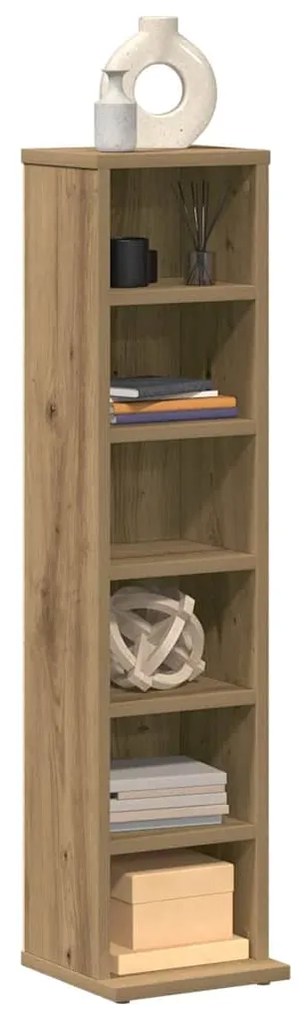 Sonata H Шкаф за CD Artisan Oak 21x20x88 cm Инженерна дървесина