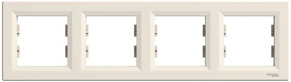 SE Рамка 4х цвят Крем Asfora  - EPH5800423