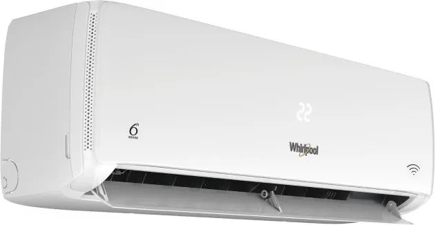 Климатик Whirlpool SPICR309WF, 9000 BTU, 25 м2, А++, Wi-Fi, 6TH SENSE, HEPA, Бял