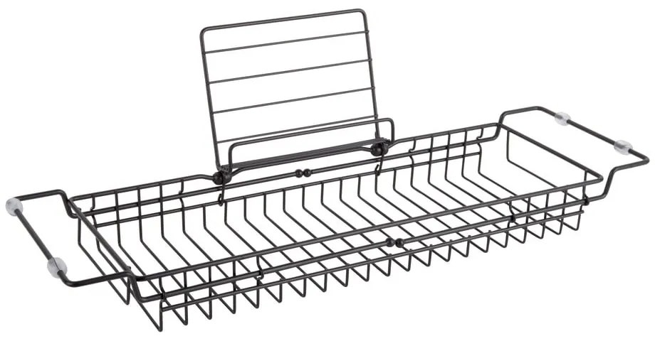 Черен метален регулируем държач за вана, 61 - 86 см - PT LIVING