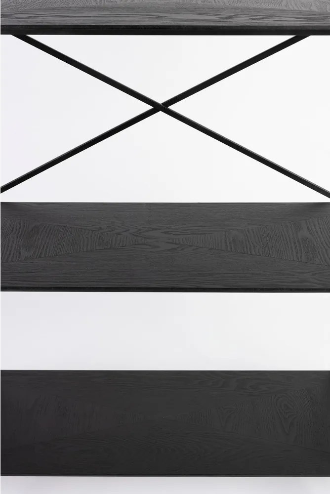 Черен метален стелаж 120x180x40 cm Marcio – White Label