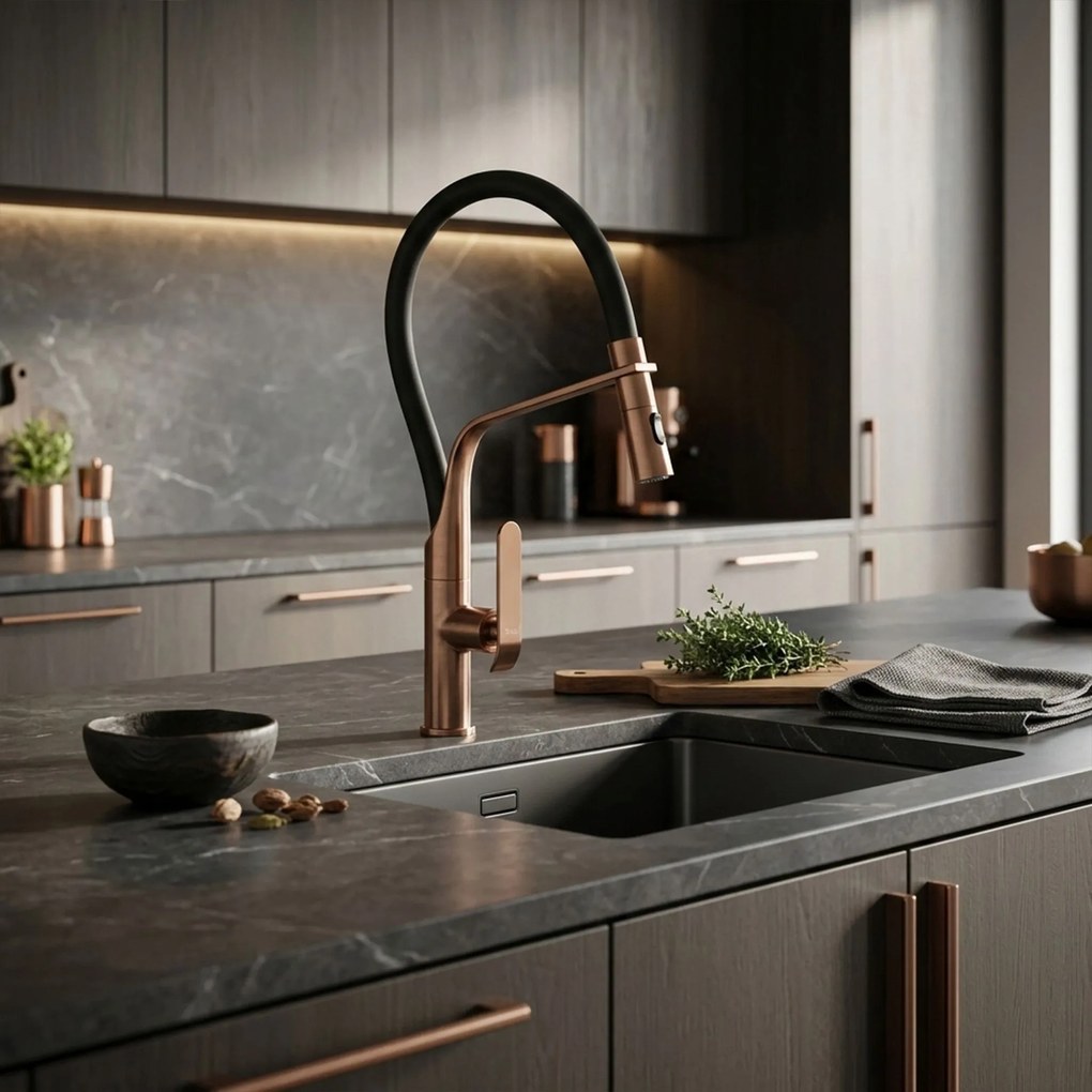 Смесител за кухня Rea Castor Copper Brush