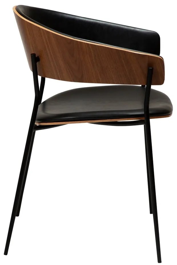 Черен/в тъмно естествен цвят трапезен стол с подлакътници Crib – DAN-FORM Denmark