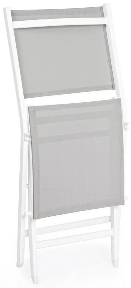 Бял градински стол метален Elin – Bizzotto