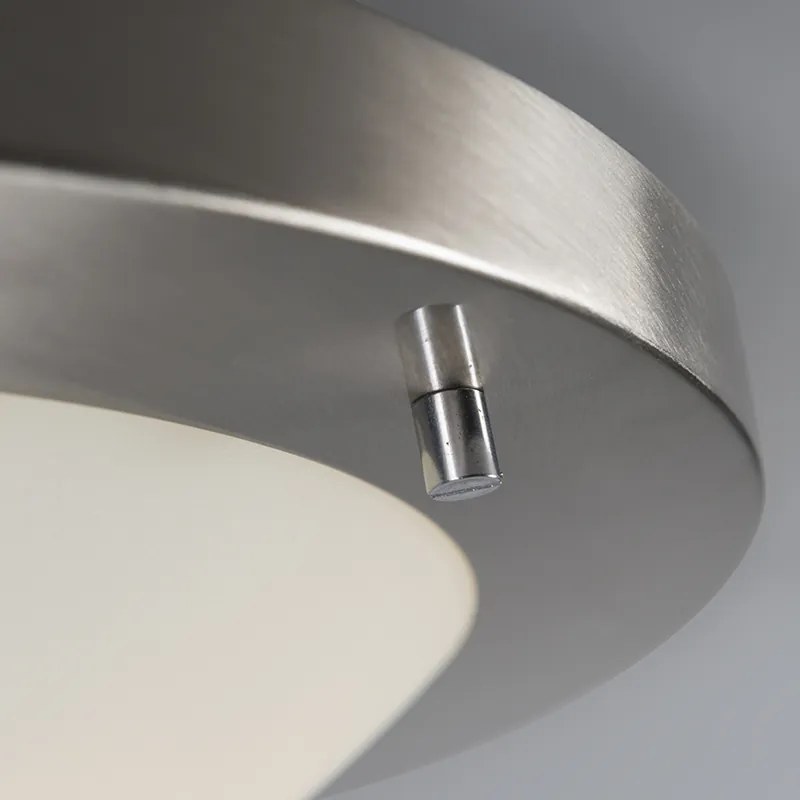 Модерна таванна лампа стомана 41 см IP44 - Yuma