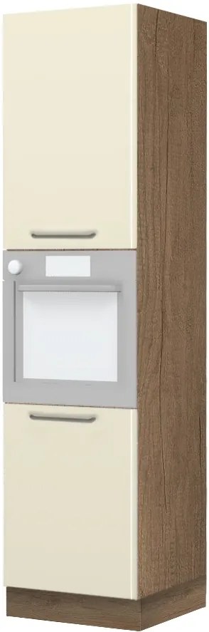 Висок подов шкаф за фурна Modena K23-60-2KR-Oak - Beige