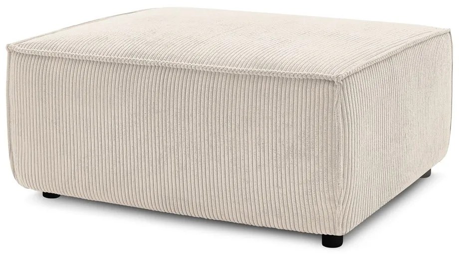 Бежова табуретка от велур Nihad - Bobochic Paris