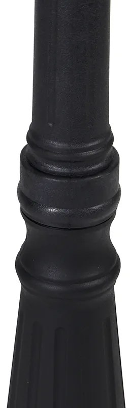 Класически външен фенер черен 3 светлини IP44 - New Haven