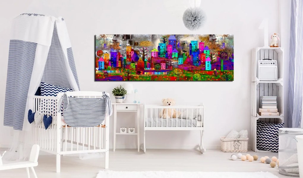 Печат върху платно - Fantasy City 120x40