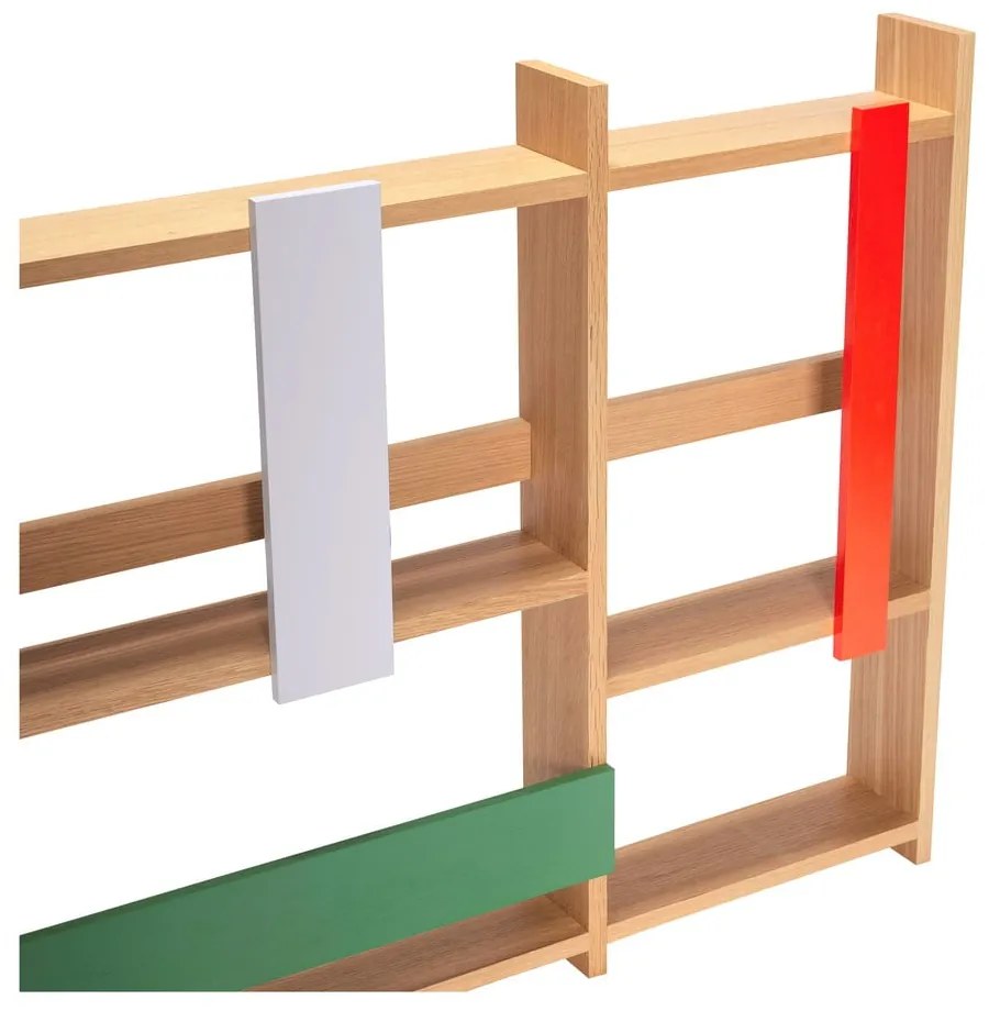 На няколко нива стенен рафт от декор от дъб в естествен цвят 110 cm Arki – Hübsch