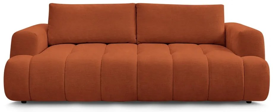 Сгъваем/с място за съхранение диван в тухлен цвят 251 cm Fuji – Bobochic Paris