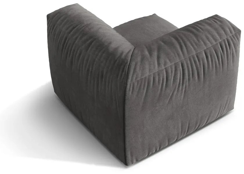 Сив кадифен модул за диван (променлив) Martina – Micadoni