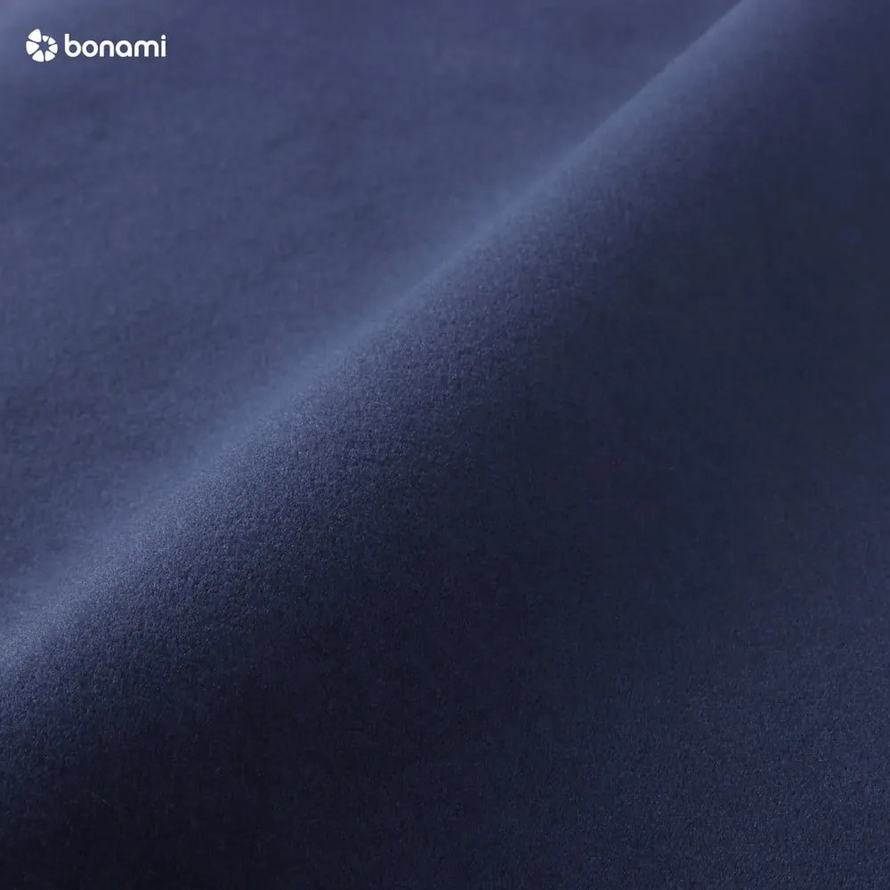 Тъмносин кадифен диван Bean - EMKO