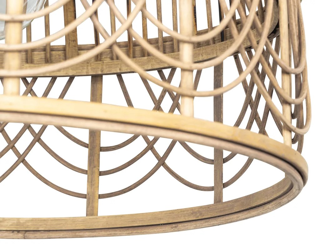 Интелигентна висяща лампа от ратан 44 см с Wi-Fi G95 - Michelle