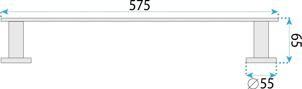 Закачалка за баня Til 101 Chrome