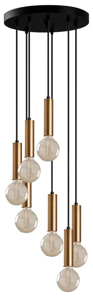 Черно и златисто висящо осветително тяло ø 40 cm Tempo – Opviq lights