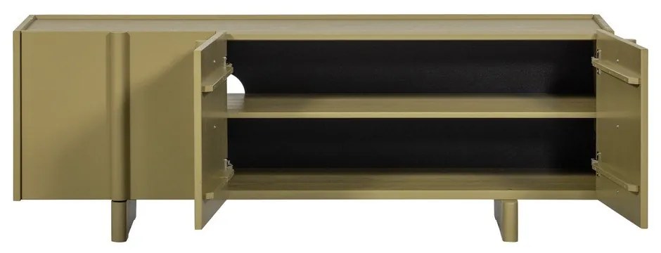 Зелена маса за телевизор от масивен бор 152x53x46 cm Basu – WOOOD