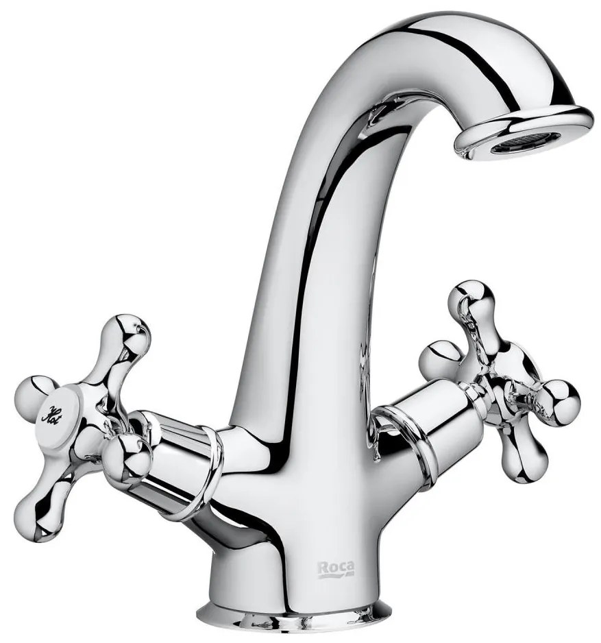 Roca A5A3A4BC00 - Смесител за мивка с преливник CARMEN 17,8 см хром