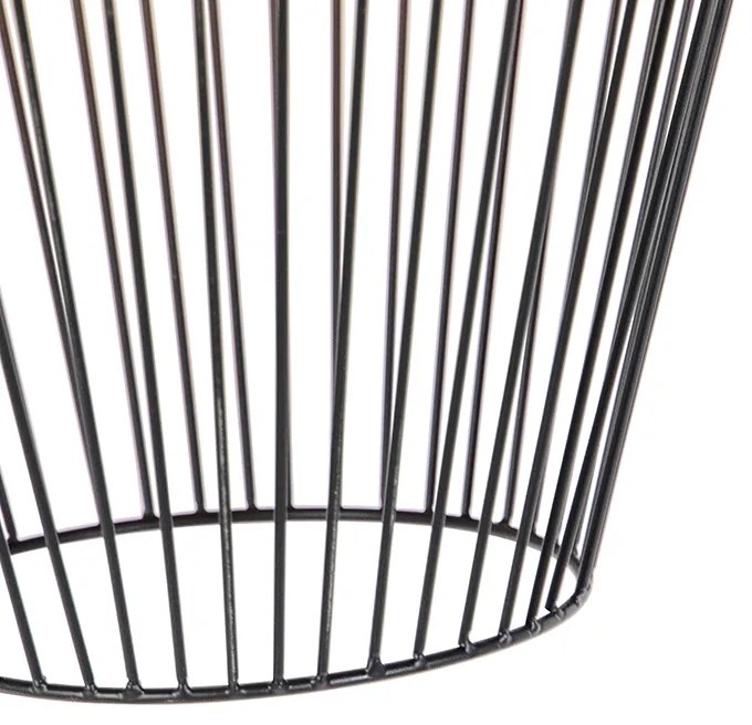 Дизайнерски висящ аплик черен - Wire Ario