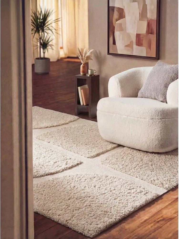 Кремав ръчно изработен килим 200x300 cm Lambeth Jasper – Ted Baker