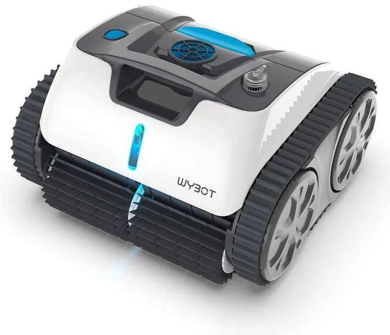 Безкабелен робот за почистване на басейни Wybot Osprey 700 (X100), Li-Ion 8800 mAh, За до 80 м2, Автономия до 110 минути, Auto-reverse, Self-parking, Бял/Черен