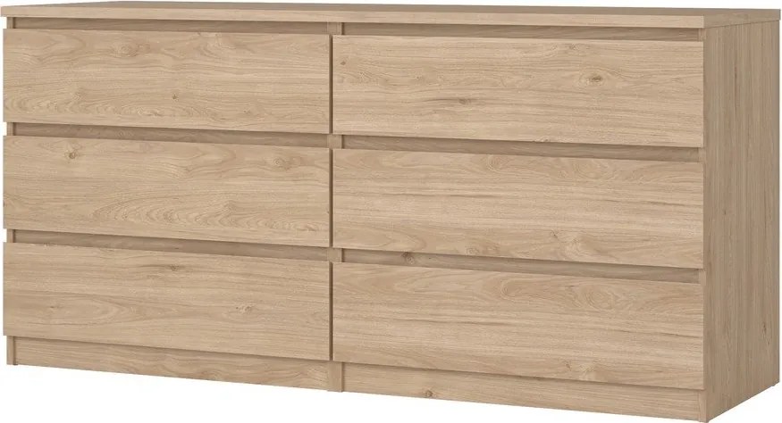 Скрин от декор от дъб в естествен цвят 154x76x50 cm Naia – Tvilum
