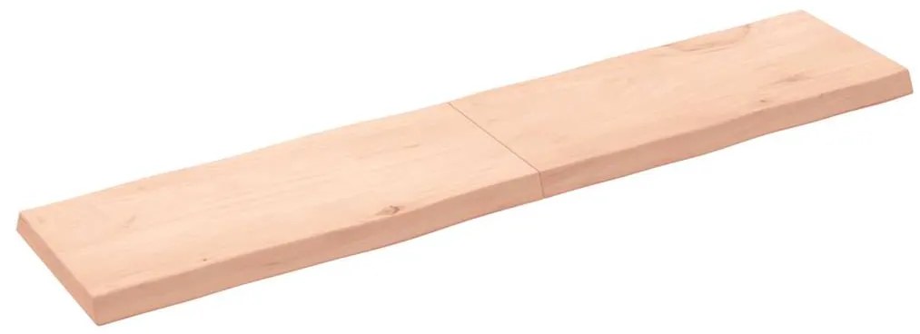 363909 vidaXL Плот за маса 180x40x(2-6) см необработено масивно дърво жив ръб