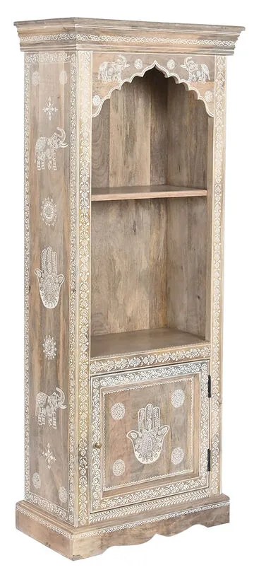 Книжарница DKD Home Decor Естествен Син Бял Многоцветен Дърво манго Дървен MDF 61 x 30 x 152 cm