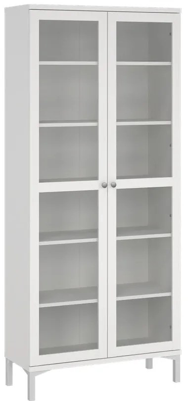 Бяла витрина 89x203 cm Roma - Tvilum