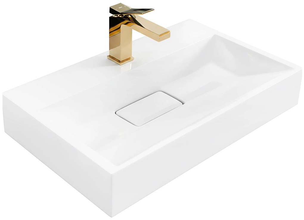 Умивалник МРАМОРЕН КОМПОЗИТ Rea GOYA 60CM