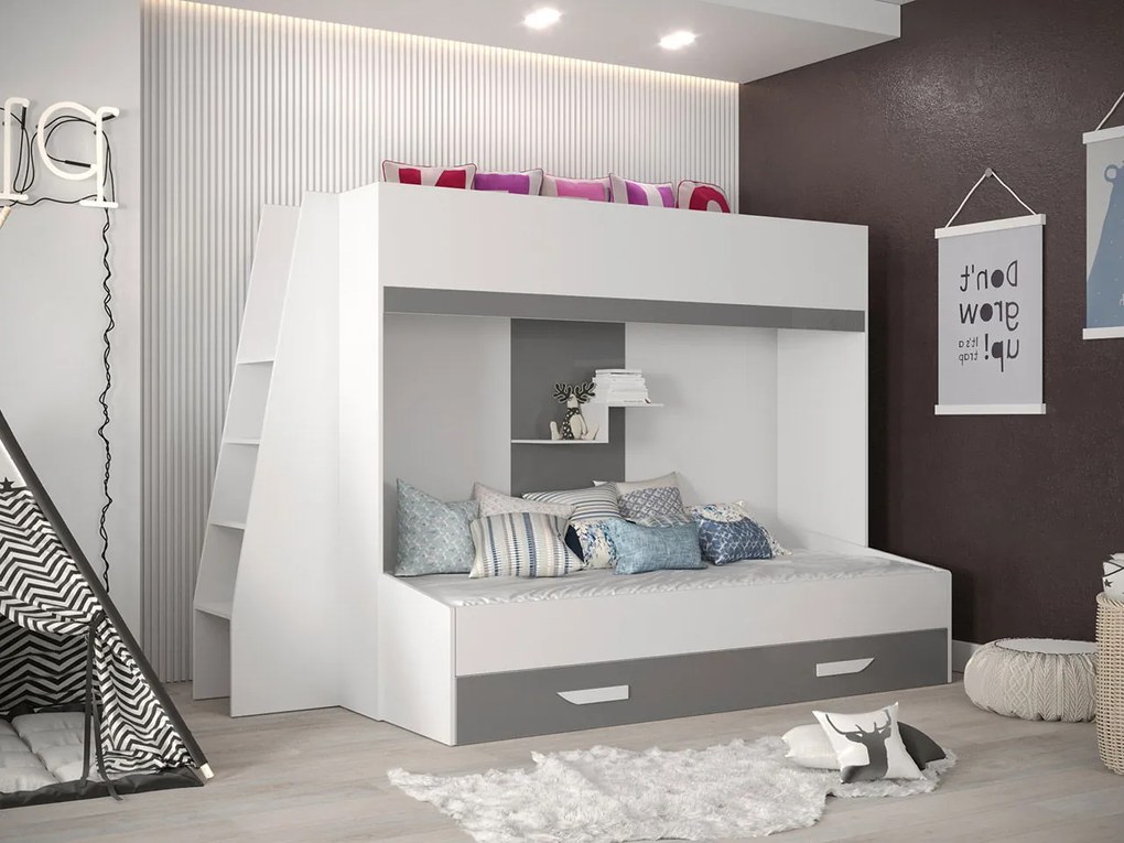 Многофункционално легло Party XVII-Leuko-Gkri