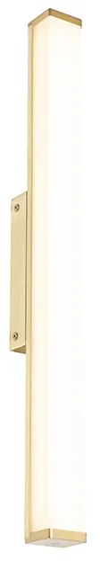 Стенна лампа за баня месинг 62 см с LED IP44 - Cascada
