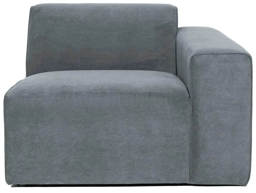 Сив модулен диван от рипсено кадифе (десен ъгъл) Sting – Scandic