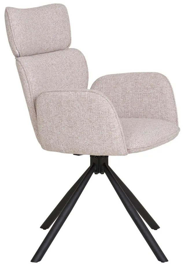 Бежови тапицирани трапезни столове в комплект с подлакътници 2 бр. Cordoba – House Nordic