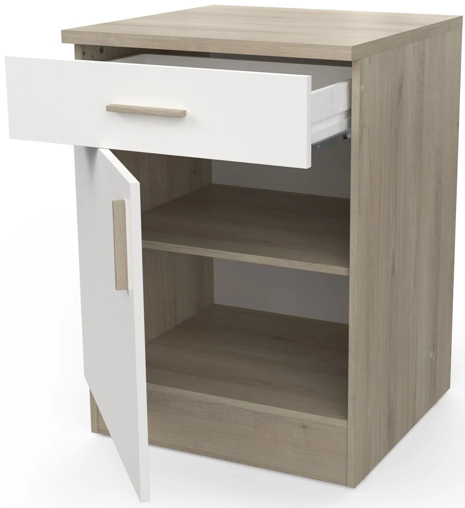 Подов шкаф Poppy 60-Fusiko-Leuko