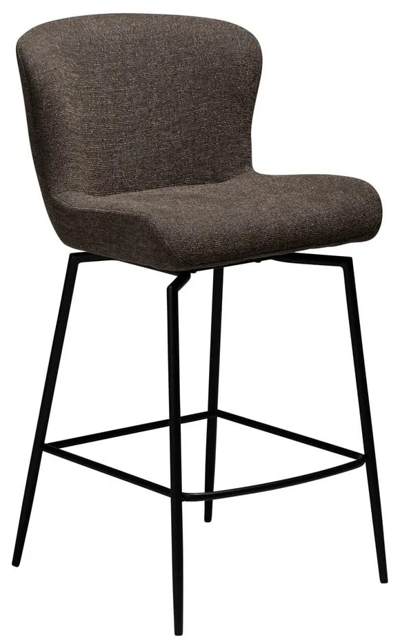 Кафяв тапициран бар стол (височина на седалката 67,5 cm) Glam – DAN-FORM Denmark