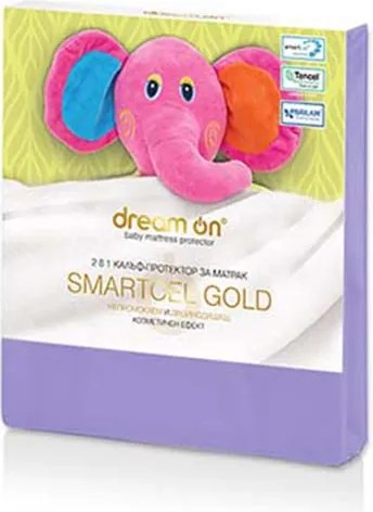 Протектор Dream On, матрак SMARTCEL GOLD Baby Lila, 60x120
