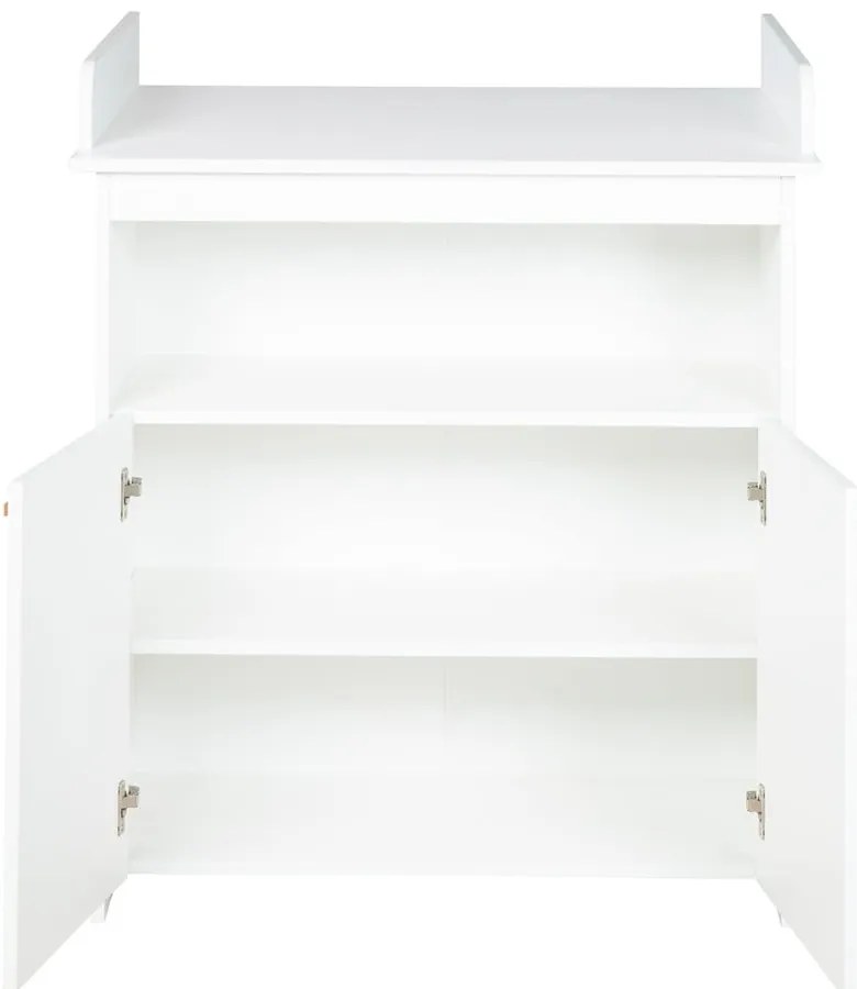 Бял детски скрин с маса за преповиване 88x98x75 cm Anton – Roba