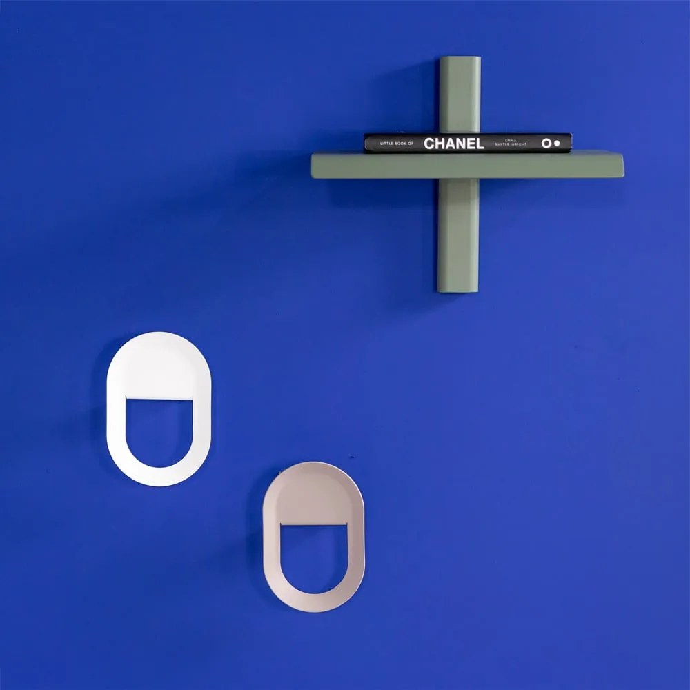 Сиво-зелен метален стенен рафт 28 cm Hola – Spinder Design