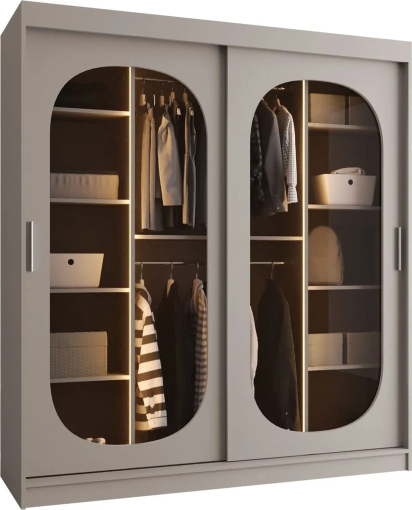 Гардероб Бахрайн 180 плъзгащ-Кашмир-Дължина: 180см