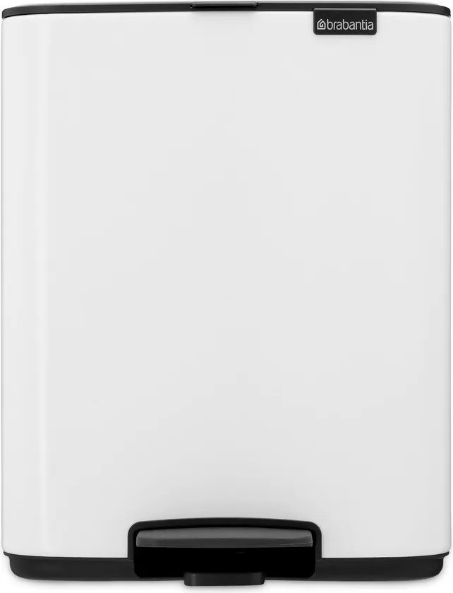 Бяло стоманено кошче за боклук с педал 12 l Bo – Brabantia