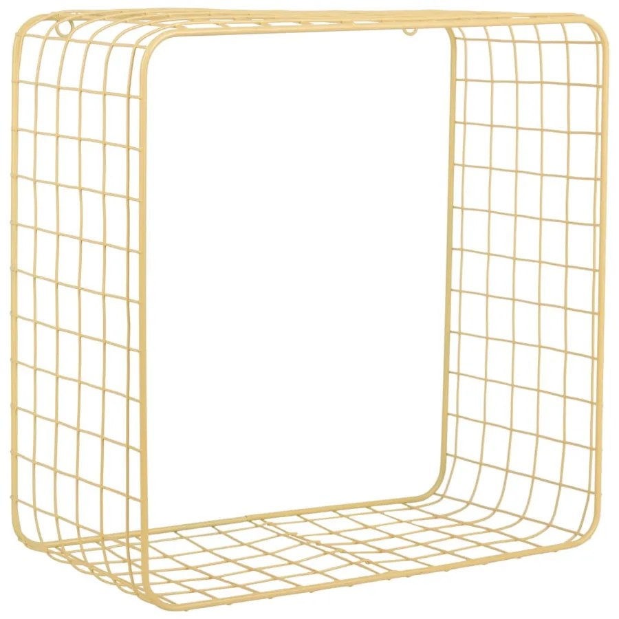 Светложълти стоманени стенни рафтове в комплект от 2 бр. 35 cm Reja – PT LIVING