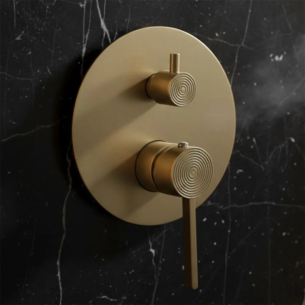 Душ система за вграждане Rea Foster Brush Gold