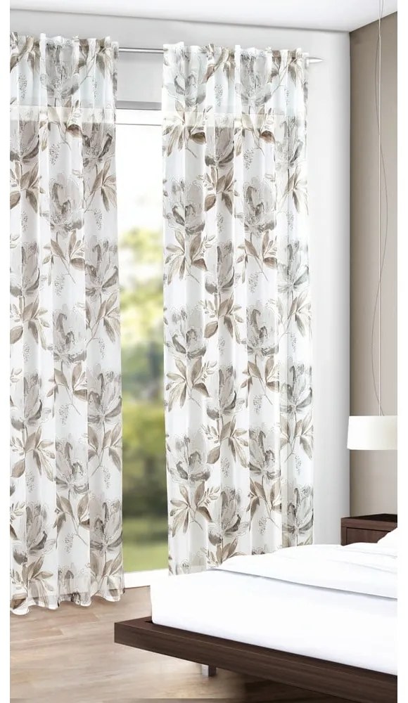 Бяло-кафява завеса 135x245 cm – Sehlbach