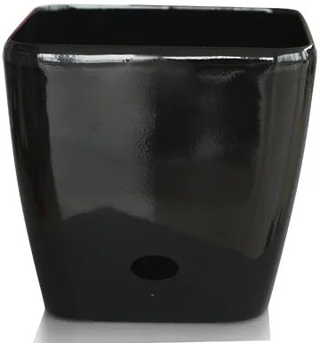 Саксия квадрат 28 х 26см - Черна