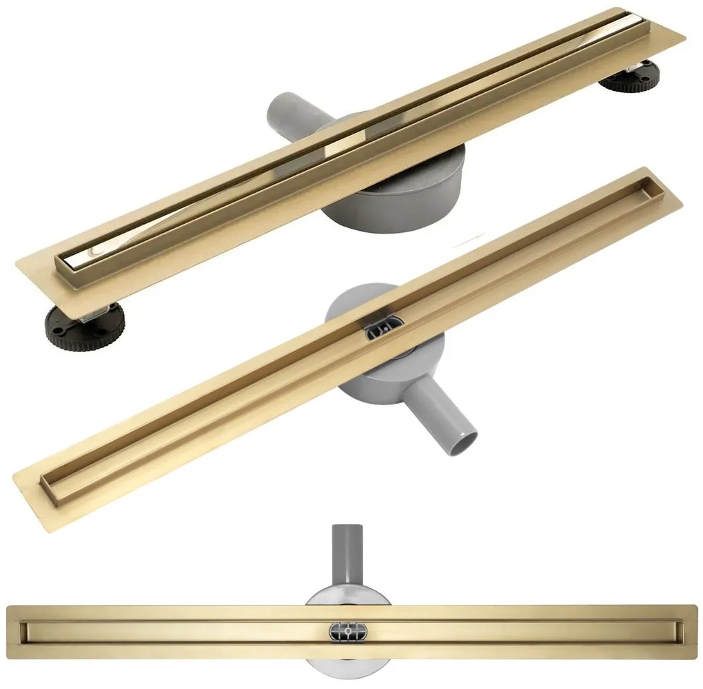 Линеен сифон Rea Neo Slim Mirror Gold Pro 60