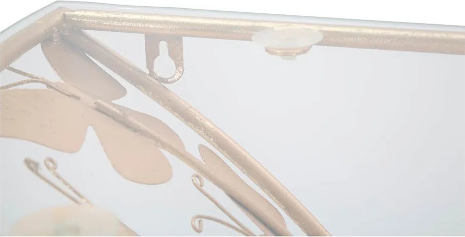 Нощно шкафче в златисто Butterfly – Mauro Ferretti